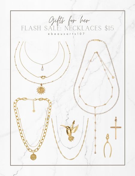Shop these beautiful necklaces on flash sale for only $15 for a limited time!! 

#LTKfindsunder50 #LTKCyberWeek #LTKGiftGuide