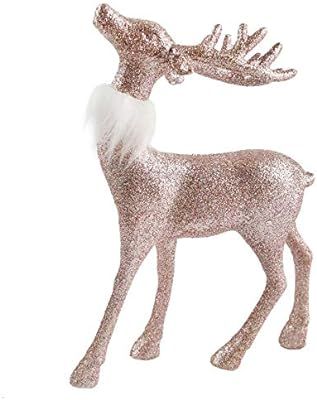 Athoinsu 9'' Christmas Reindeer Figurine Table Desk Decorations Glittering Xmas Holiday Party Sup... | Amazon (US)