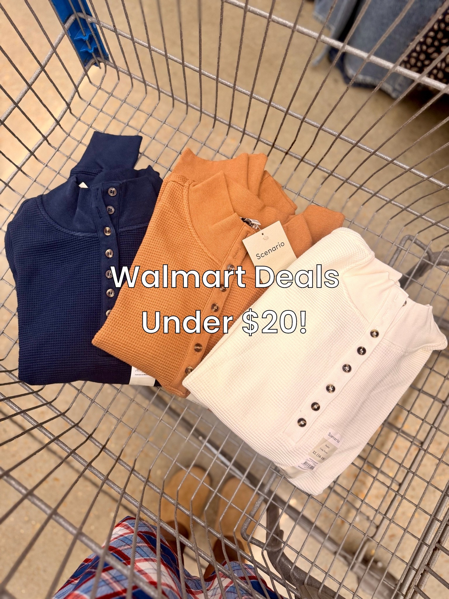 These scenario waffle Henley pullovers are on sale for $15 during @Walmart Deals that starts today through 10/11!