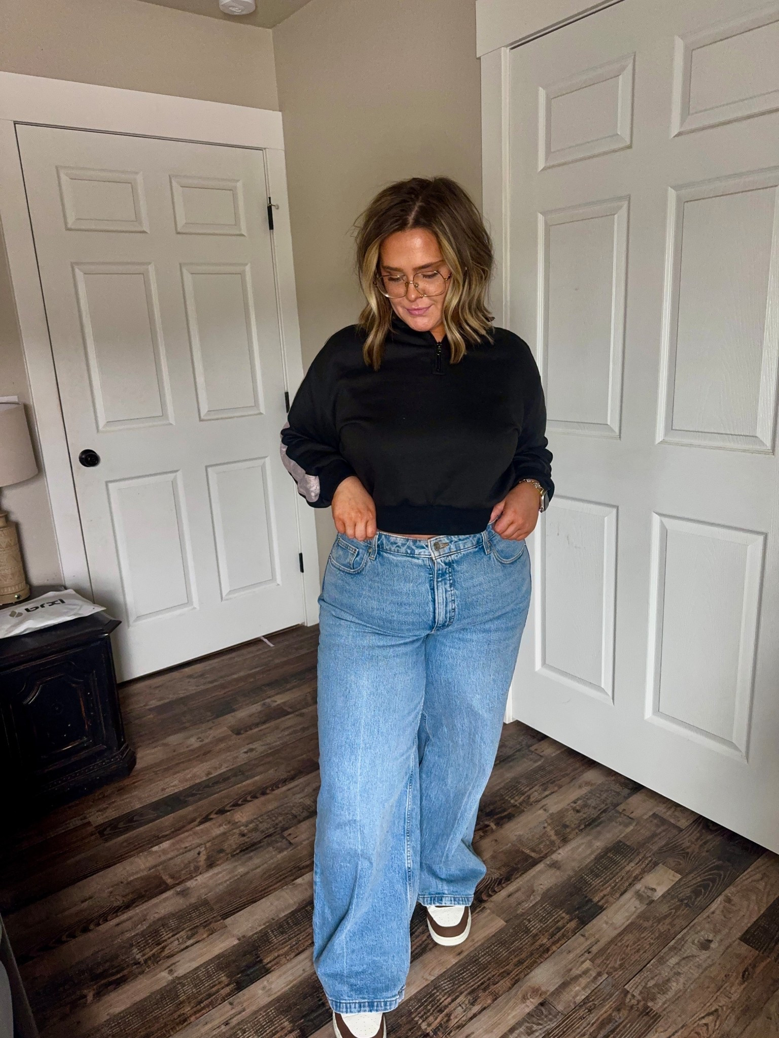 I LOVE these jeans. For the price they are SUCH a high quality denim! #plussizefashion
#plussizestyle
#size18style
#curvyfashion
#midsizefashion

#LTKgrwm #LTKPlusSize #LTKootd