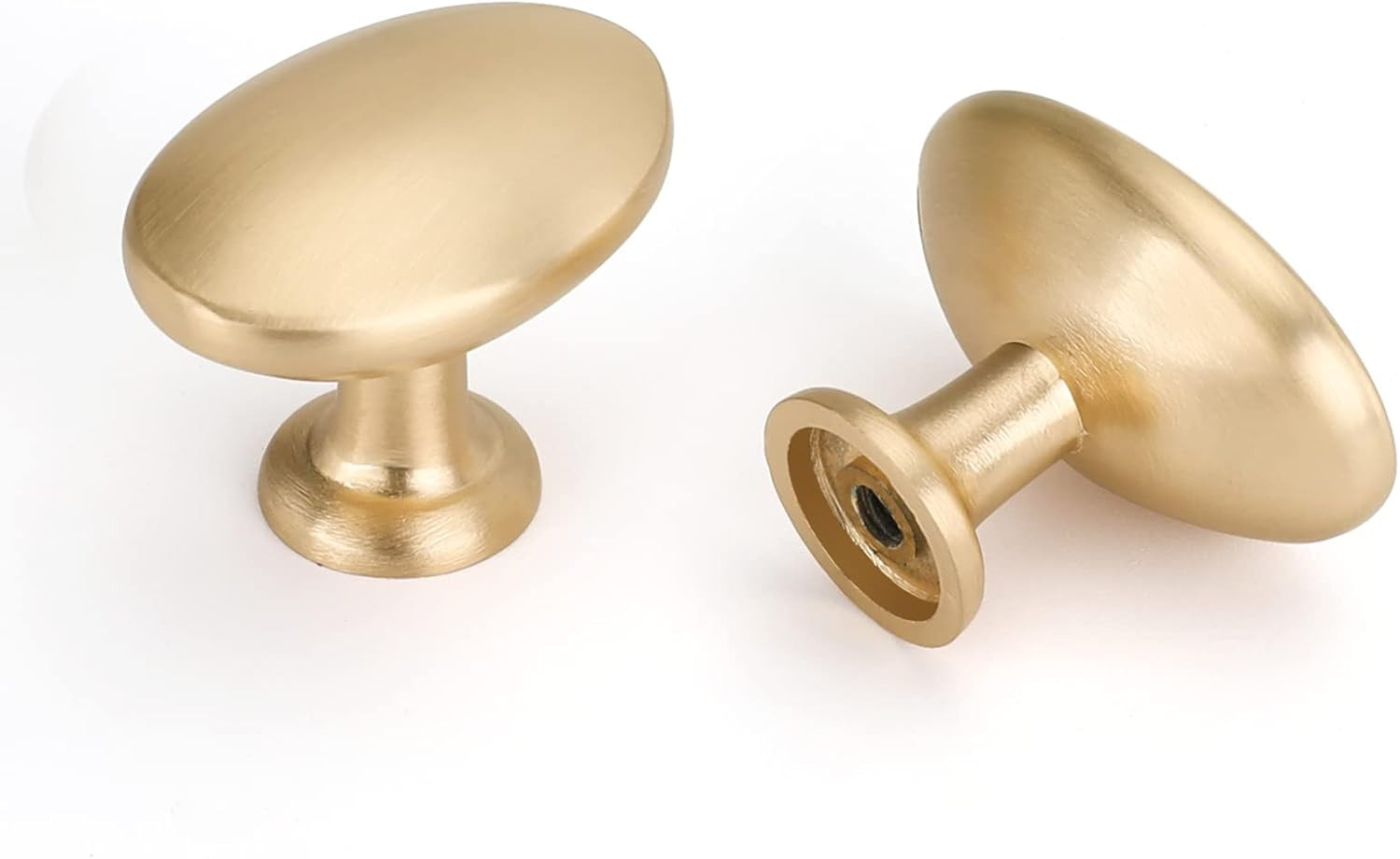 Peaha Cabinet Knobs Dresser Knobs Drawer Knobs Satin Gold Knobs Brushed Brass Drawer Pulls 10 Pac... | Amazon (US)