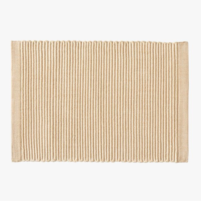 Diver Handwoven Ribbed Neutral Indoor/Outdoor Performance Doormat 2'x3' | CB2