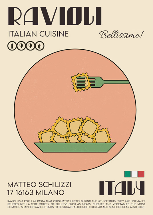 We made something nice - The Ravioli Poster | Desenio