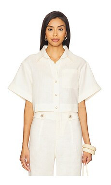 HEVRON Ellison Top in Ivory from Revolve.com | Revolve Clothing (Global)