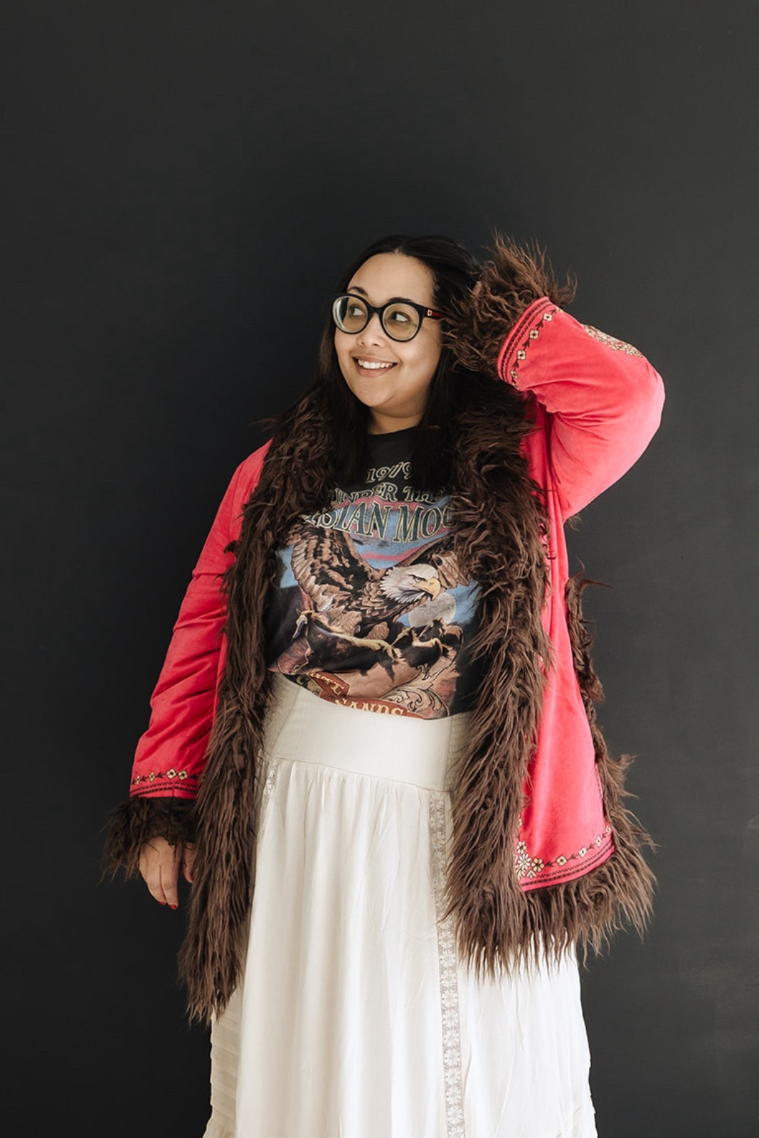 Fully leaning into my maximalist era with this pink Penny Lane-style coat from Spell. It’s loud, nostalgic, and completely over-the-top in the best way. A true statement piece that makes even the simplest outfit feel iconic. Linking this dreamy find and a few other bold favorites for anyone channeling their inner rock muse. Just wish it weren’t so humid in Texas so I could wear it more, but for now…I’ll sneak it in when I can, like cold, crisp mornings  

#LTKPlusSize #LTKStyleTip #LTKMidsize