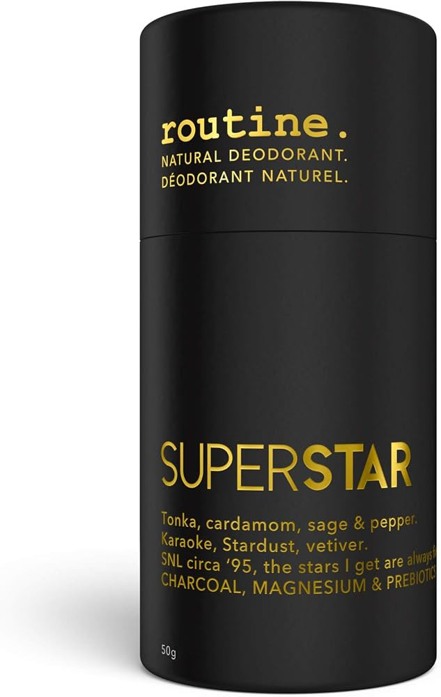 Amazon.com : Routine Natural Deodorant Superstar Deo Stick | Superstar (Activated Charcoal) | 1.7... | Amazon (US)