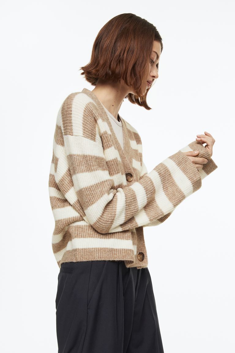 Oversized rib-knit cardigan | H&M (US)