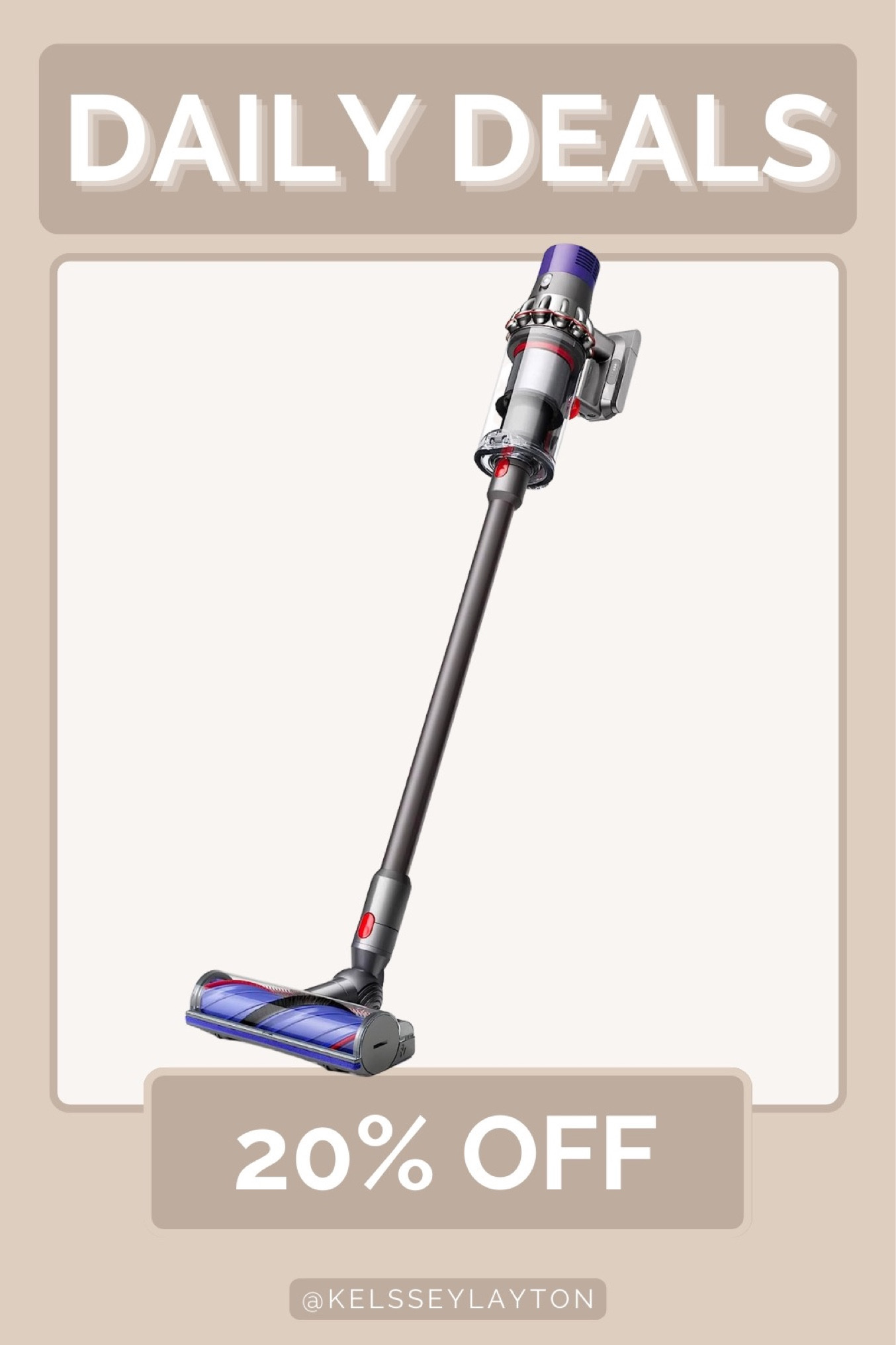 Amazon daily deal, dyson cordless vacuum on sale 

#LTKhome #LTKsalealert