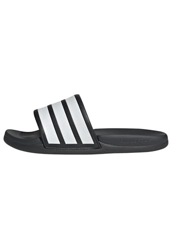 adidas Women's Adilette Comfort 2.0, Black/White/Carbon, 8 | Amazon (US)