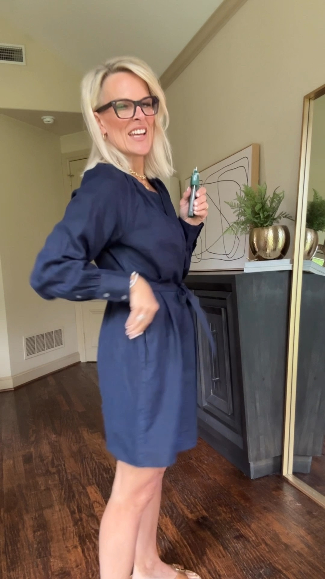 The mini version of the stress is also 50% off currently.
Wearing a small. Has pockets.

Use my handy stitch gadget to close the neck opening a bit more. 
This thing is SO USEFUL!! 

#LTKSaleAlert #LTKFamily #LTKOver40