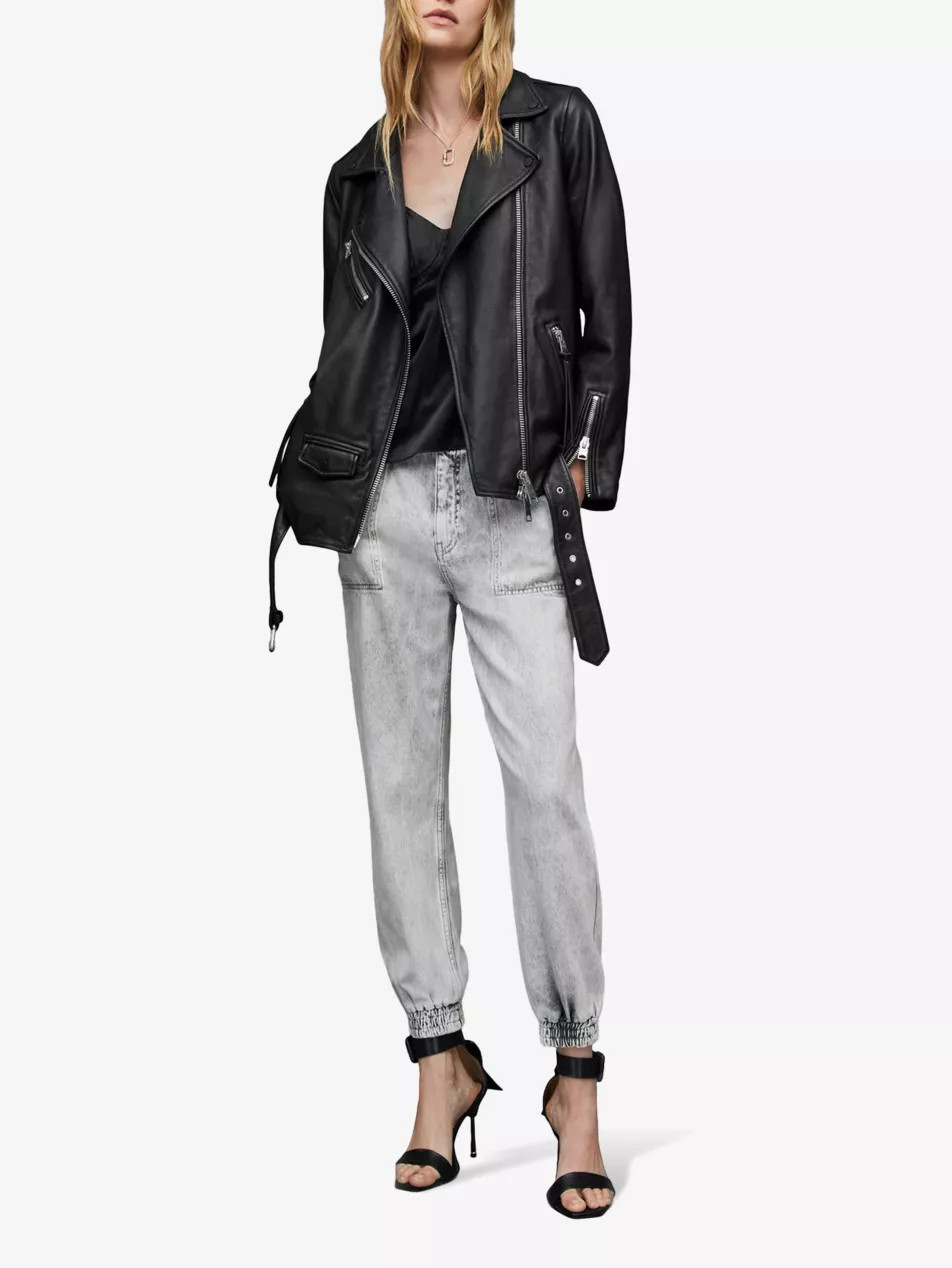 Billie oversized leather jacket | Selfridges