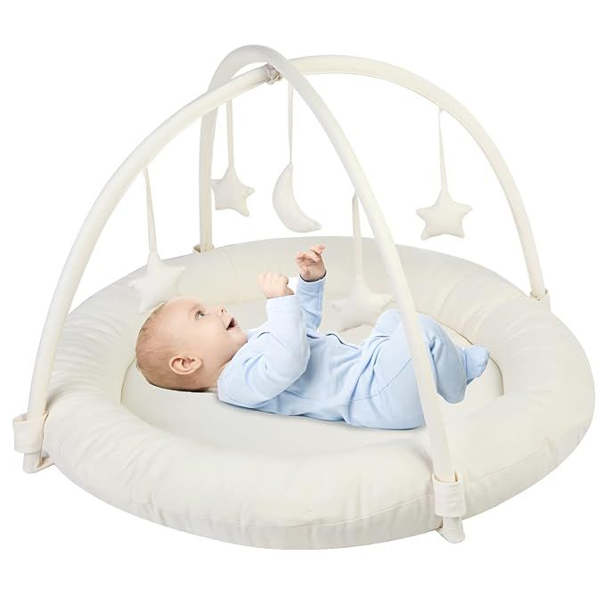 Beright Baby Gym, Baby Play Gym with Movable and Detachable Hoops, Baby Activity Center with Hang... | Amazon (US)