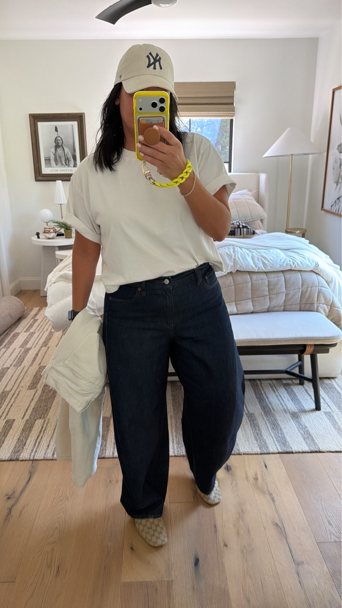 Top size medium, jeans size 29 (I’m a curvy size 8), size down 1/2 size in the shoes.

#LTKSaleAlert #LTKWorkwear #LTKOver40