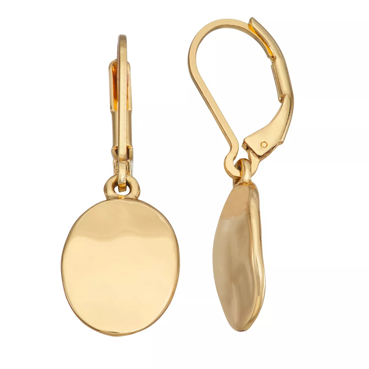 Nine West Gold Tone Wavy Drop Earrings | Kohl's