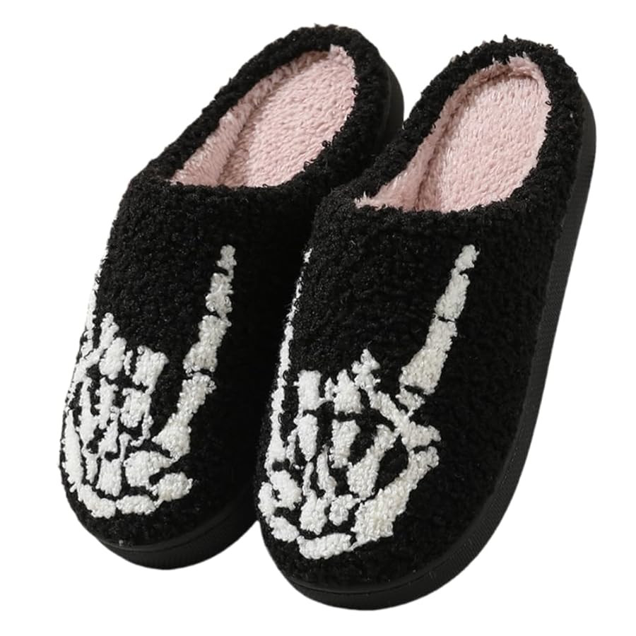 Halloween Slippers for Women Retro Soft Cozy Comfy Plush Lightweight Slip-on Indoor Outdoor Anti-... | Amazon (US)