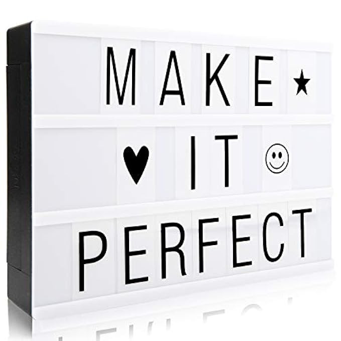LITENERGY A4 Size Cinematic Light Up Box with Letters and LED Light | Amazon (US)