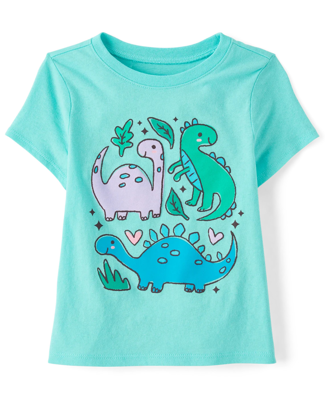 Baby And Toddler Girls Dino Doodles Graphic Tee - green | The Children's Place