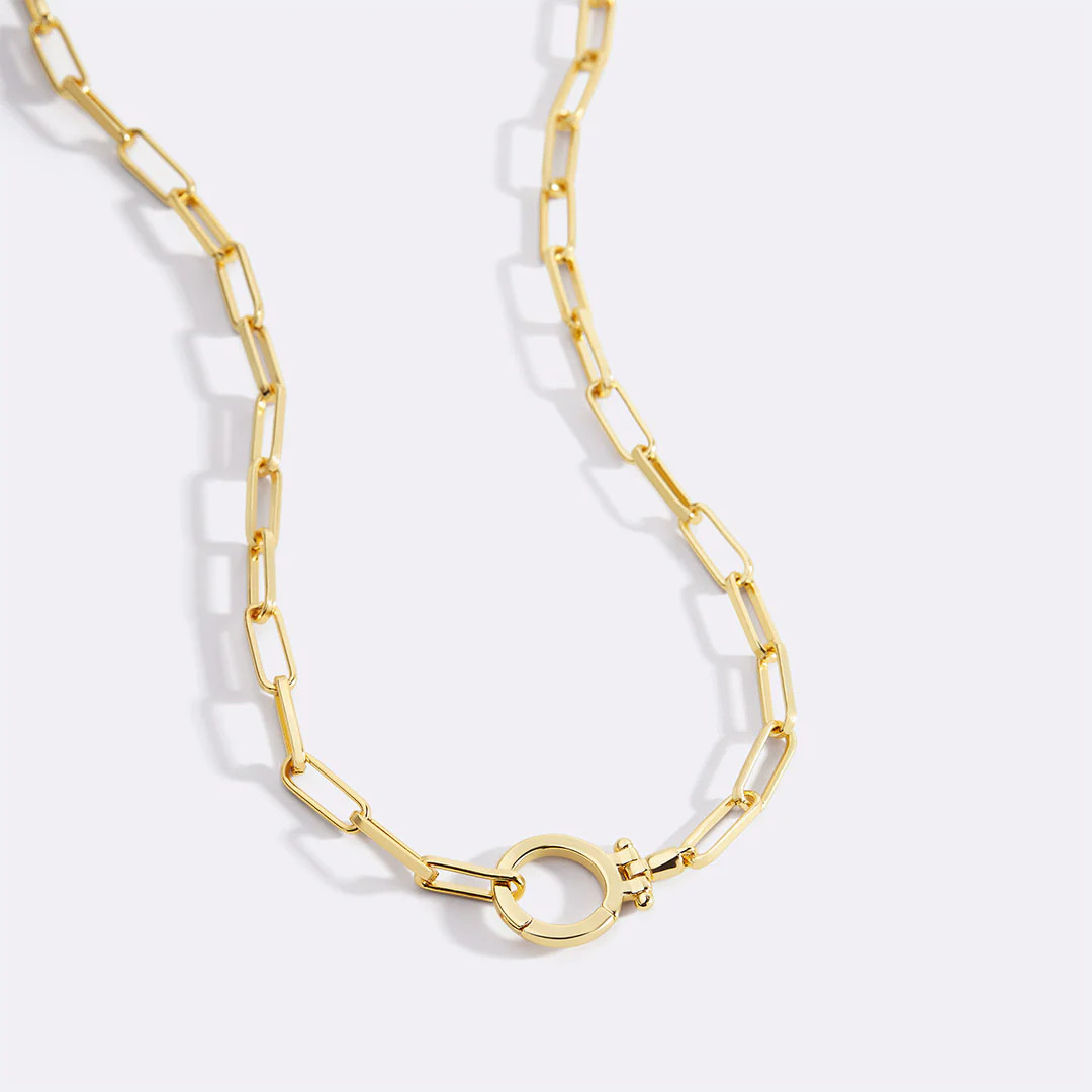 Mint Paperclip Necklace | Mint & Lily