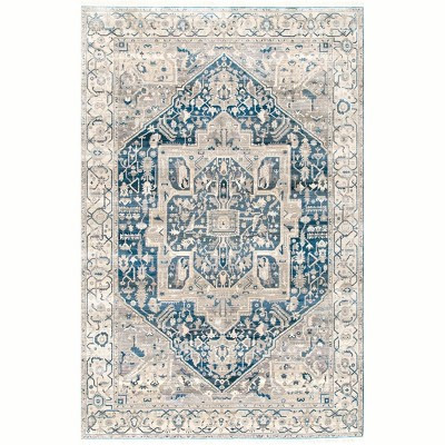 nuLOOM Vintage Harriet Medallion Fringe Area Rug | Target