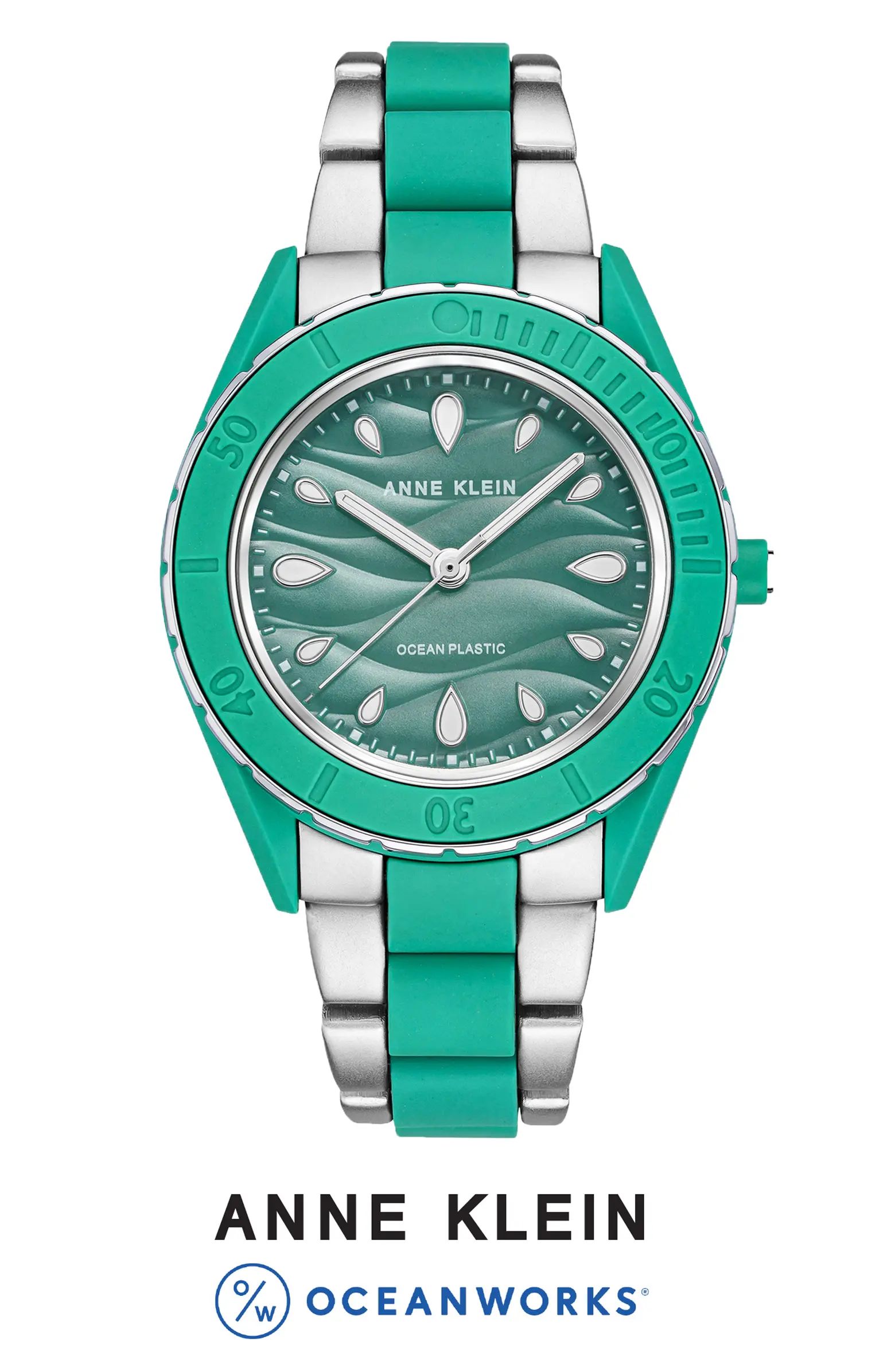 Anne Klein Considered Solar Recycled Ocean Plastic Bracelet Watch, 38.5mm | Nordstrom | Nordstrom