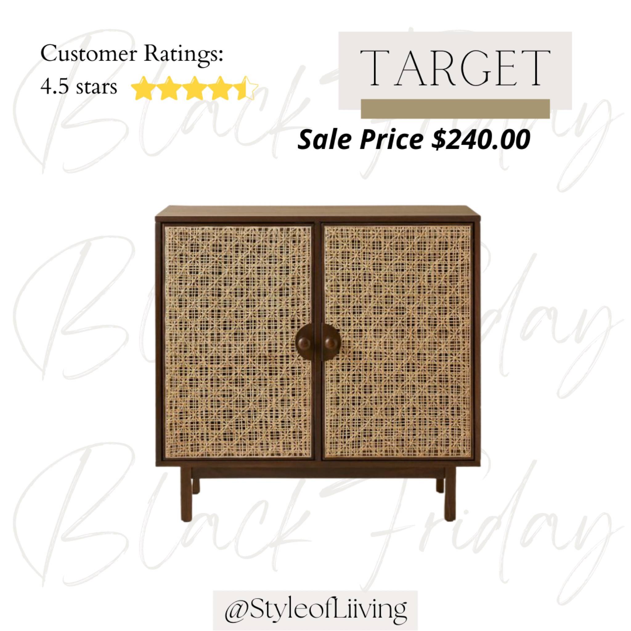 Target Black Friday deals! Palermo cabinet daisy webbing brown-Opalhouse designed with Jungalow. Sale Price $240.00. Deals end on Saturday. Double door cabinet with 4 compartments.

#LTKhome #LTKsalealert #LTKCyberweek