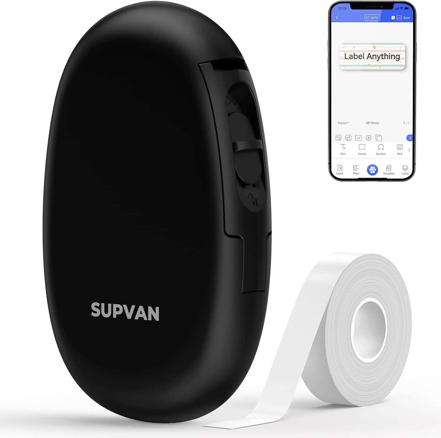 SUPVAN Label Maker Machine E10 Mini Bluetooth Label Printer Wireless Connection Labeler Multiple ... | Amazon (US)