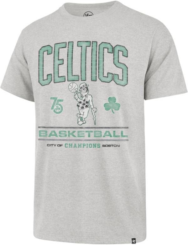 ‘47 Men's Boston Celtics Grey T-Shirt | DICK'S Sporting Goods | Dick's Sporting Goods