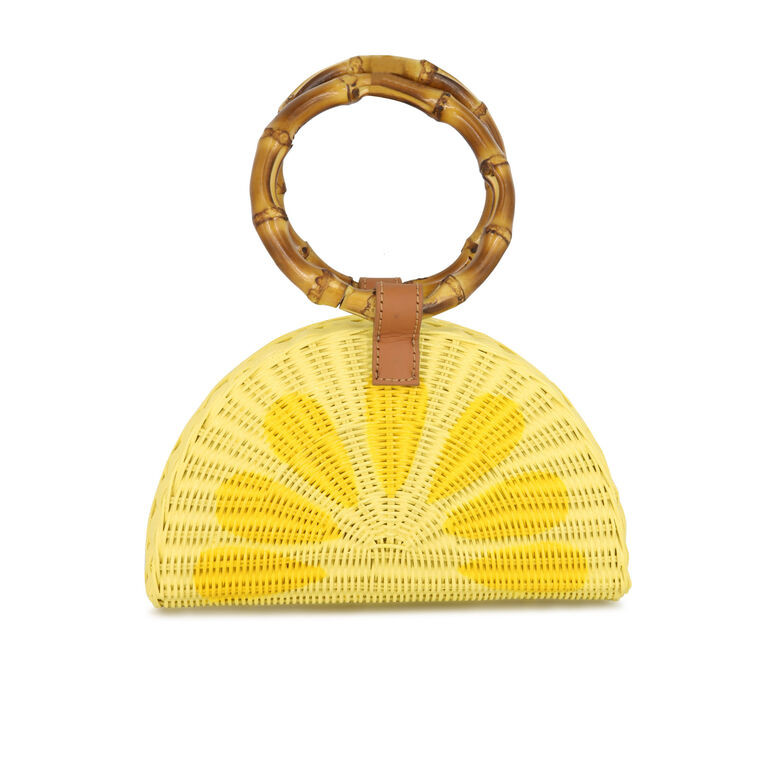 Betty Sicilian Lemon Wicker Bag | Tootsies