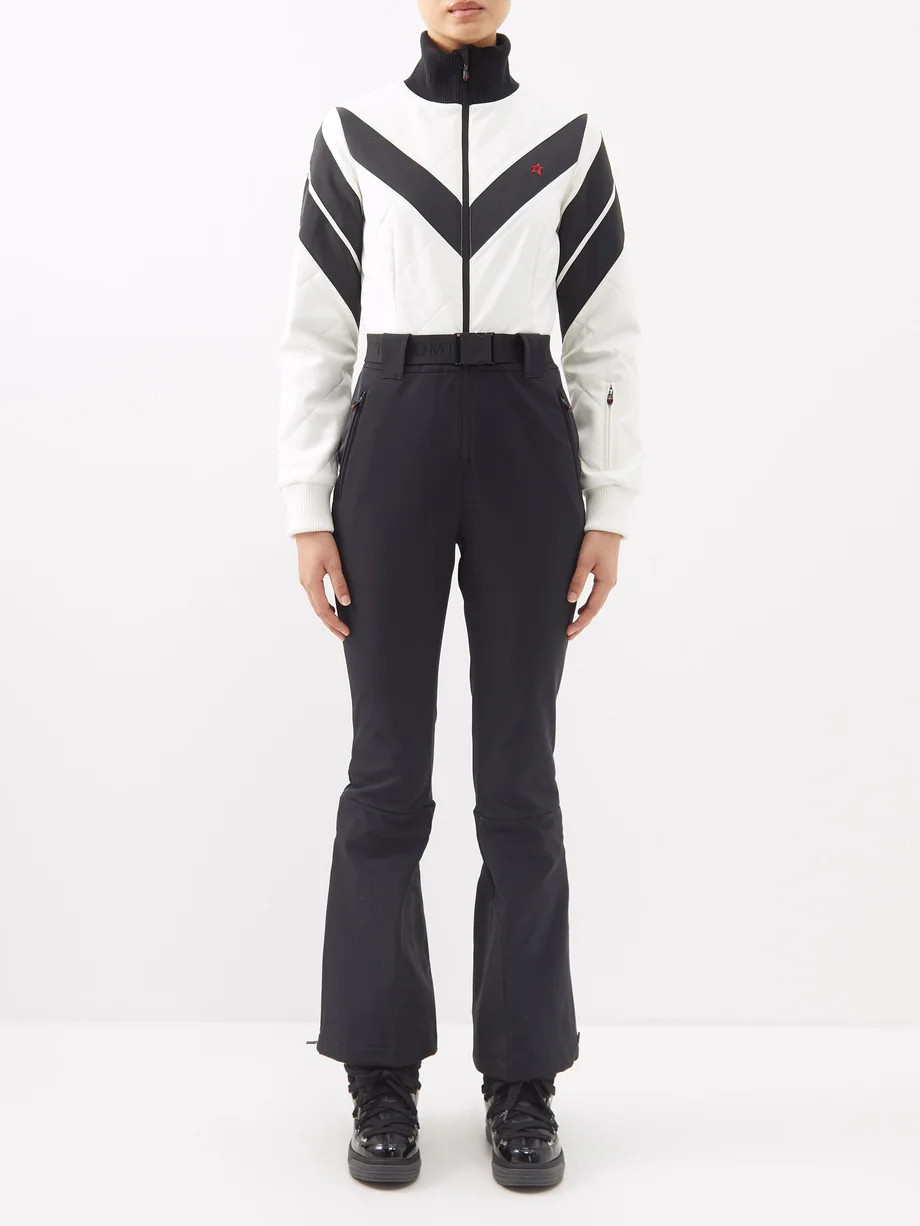 Frost chevron-print quilted ski suit | Perfect Moment | Matches (UK)