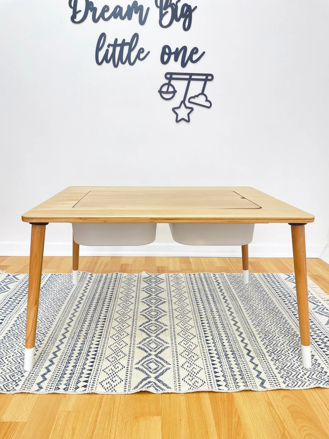 Montessori Toddler Table-sensory Table With Bins-educational - Etsy | Etsy (US)