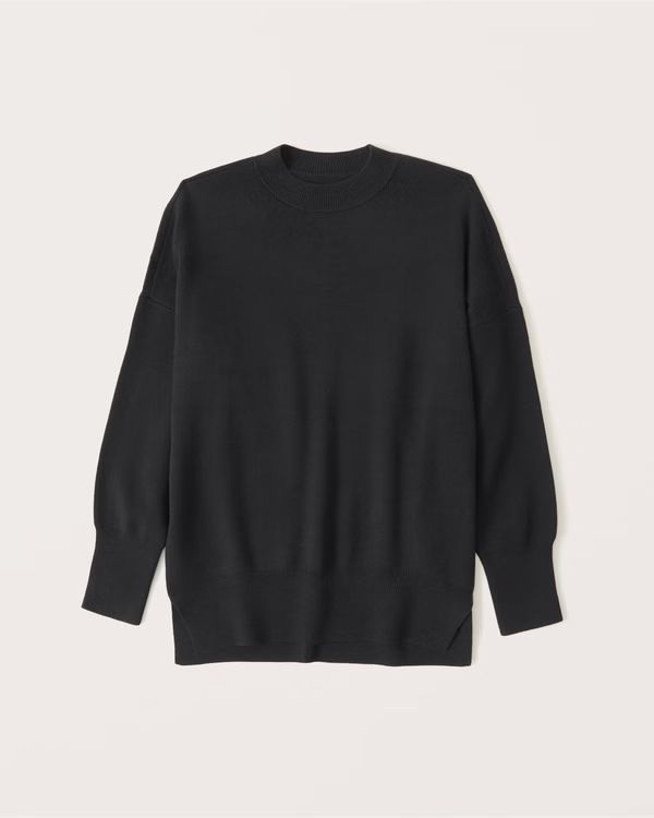 Women's LuxeLoft Oversized Legging-Friendly Crew Sweater | Women's Tops | Abercrombie.com | Abercrombie & Fitch (US)