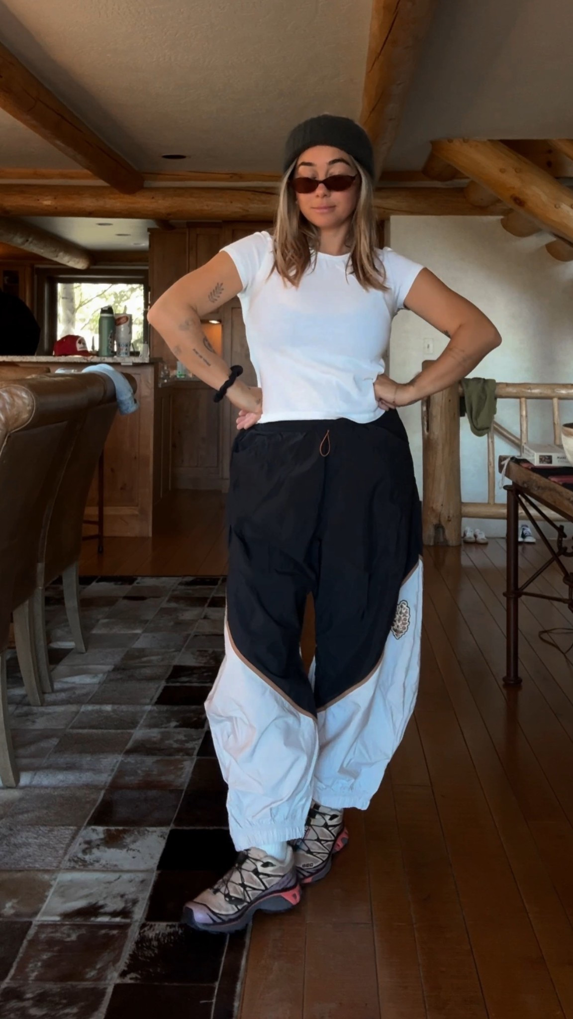 Fall hiking or walking fit!! Obsessed with these free people pants. Run big, wearing a size S! Beanie is old FP- linked some other cute ones 