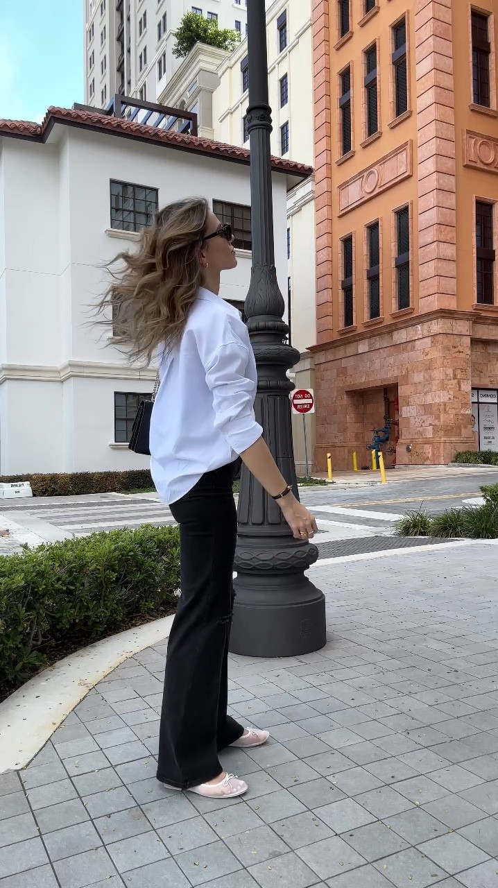 White mash ballet flats and black jeans, love this combo! 

#LTKStyleTip #LTKShoeCrush #LTKFindsUnder100