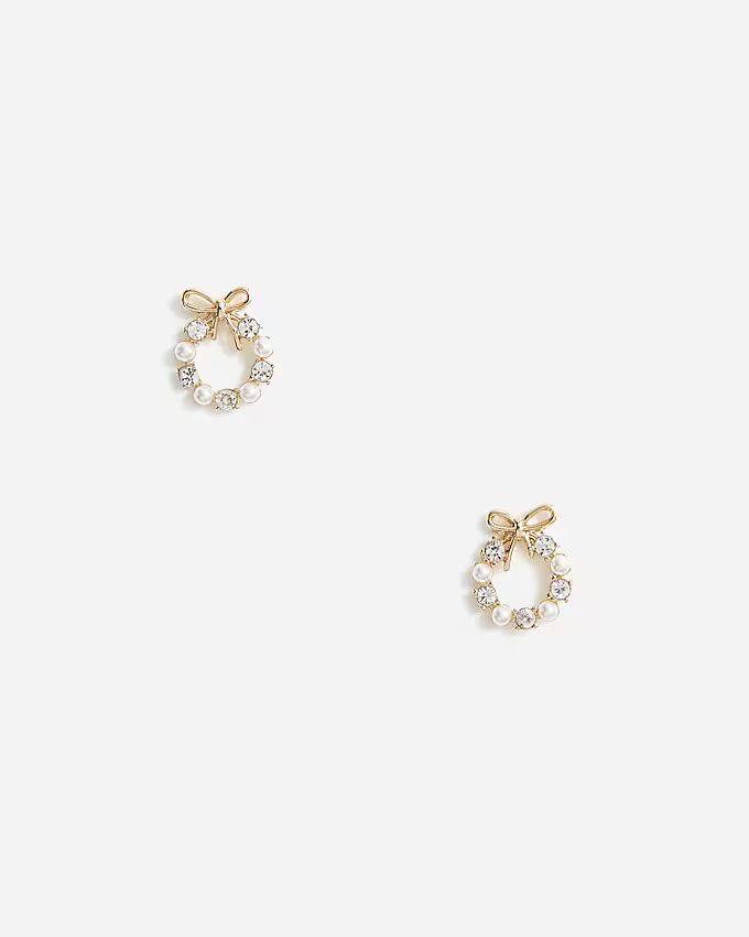 Wreath stud earrings | J.Crew Factory