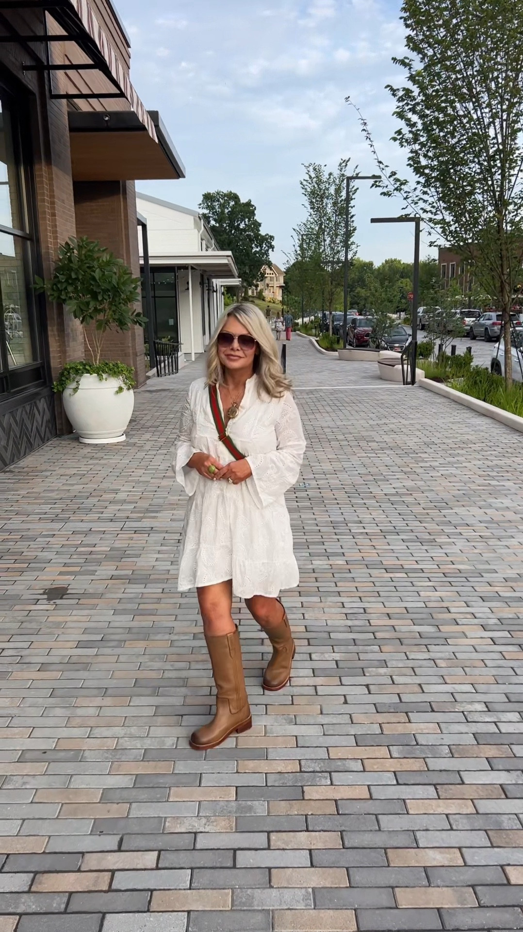 Summertime Date Night Outfit! #dresses #summerdress #gucci #freepeople #boots #ootd #datenight 

#LTKItBag #LTKVideo #LTKOver40