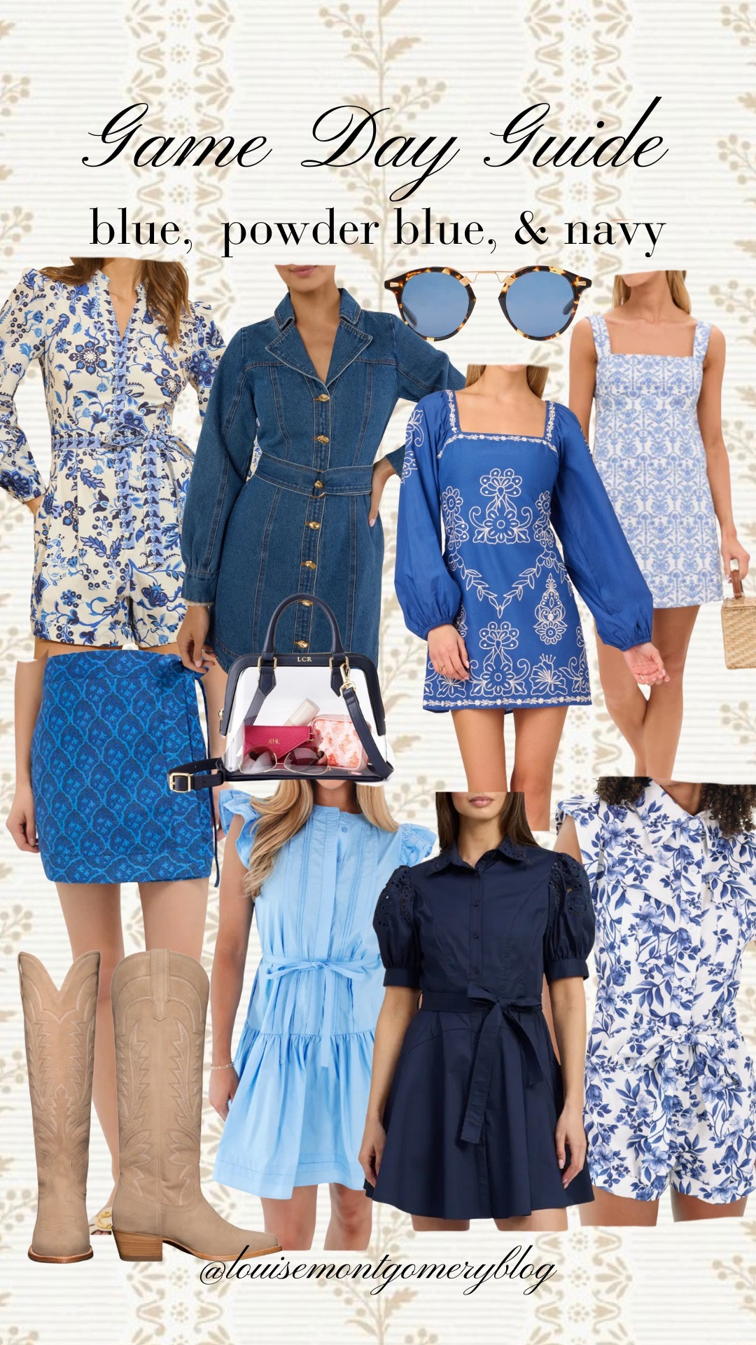Game Day Guide // blue, powder blue, & navy