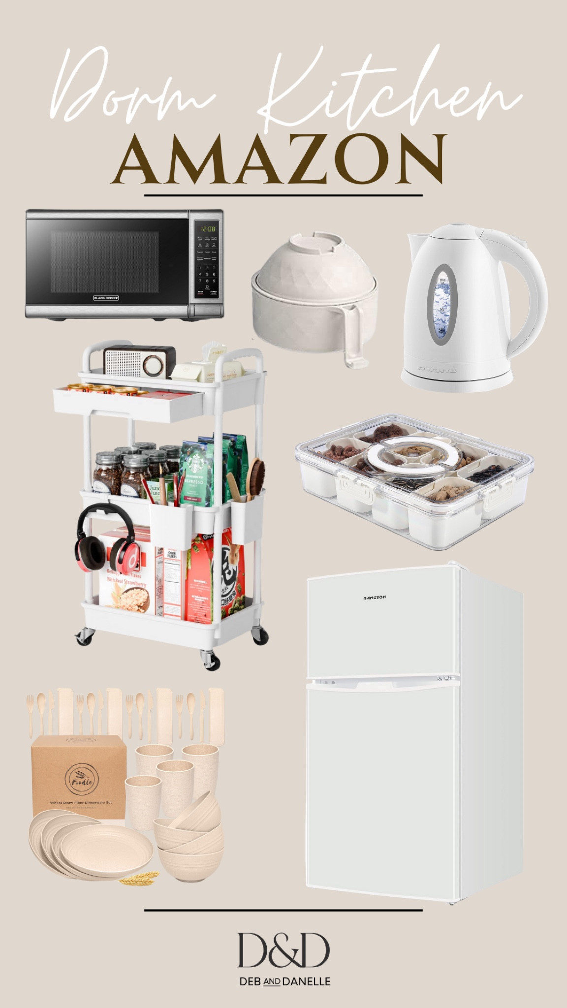 Here are some great kitchen essentials from Amazon that are great for setting up your own personal kitchen in a small dorm room or small space. These are great options for rentals or beginner homes because they are budget friendly and don’t take up a lot of space. 

#LTKBacktoSchool #LTKHome