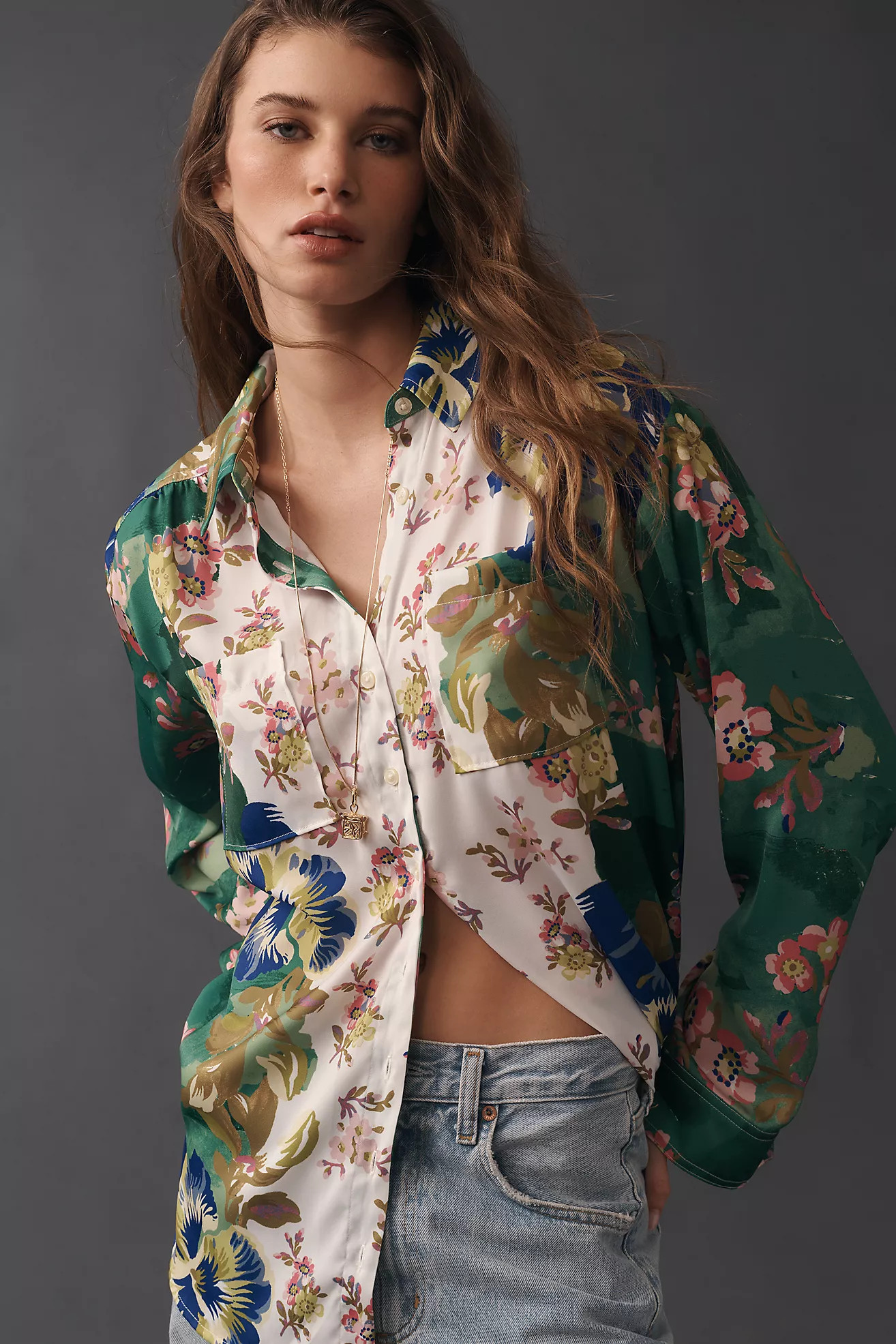 The Brielle Relaxed Buttondown Blouse | Anthropologie (US)