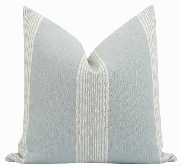 Newberry Seafoam Cabana Stripe Pillow | Land of Pillows