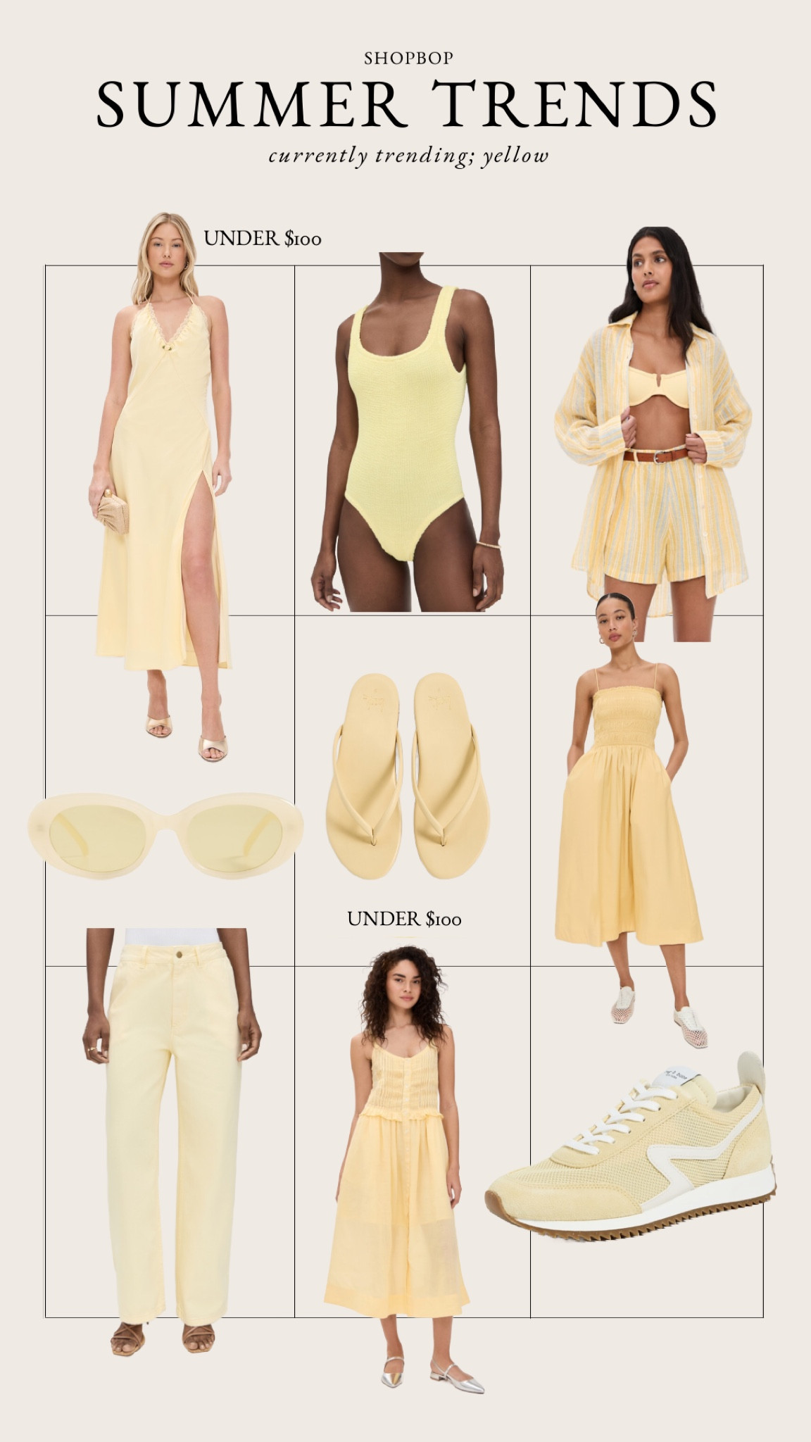 Summer trends; yellow! 