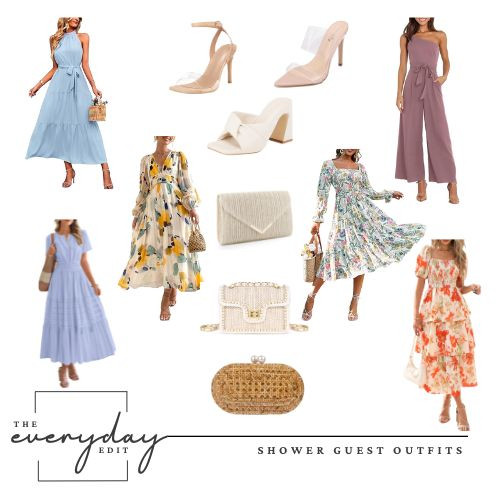 Shower season looks, Amazon edition. Dresses, heels & accessories all linked below! 

 #LTKSummerEdit #LTKParties #LTKStyleTip