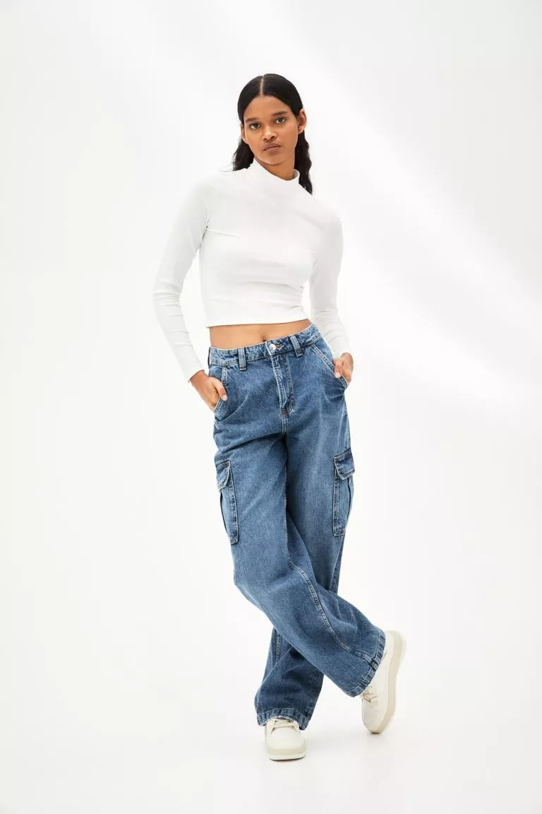 90's baggy high waist jeans