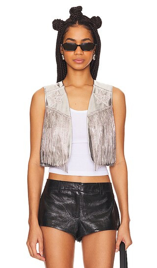 x REVOLVE Vena Vest in Silver Opal | Revolve Clothing (Global)
