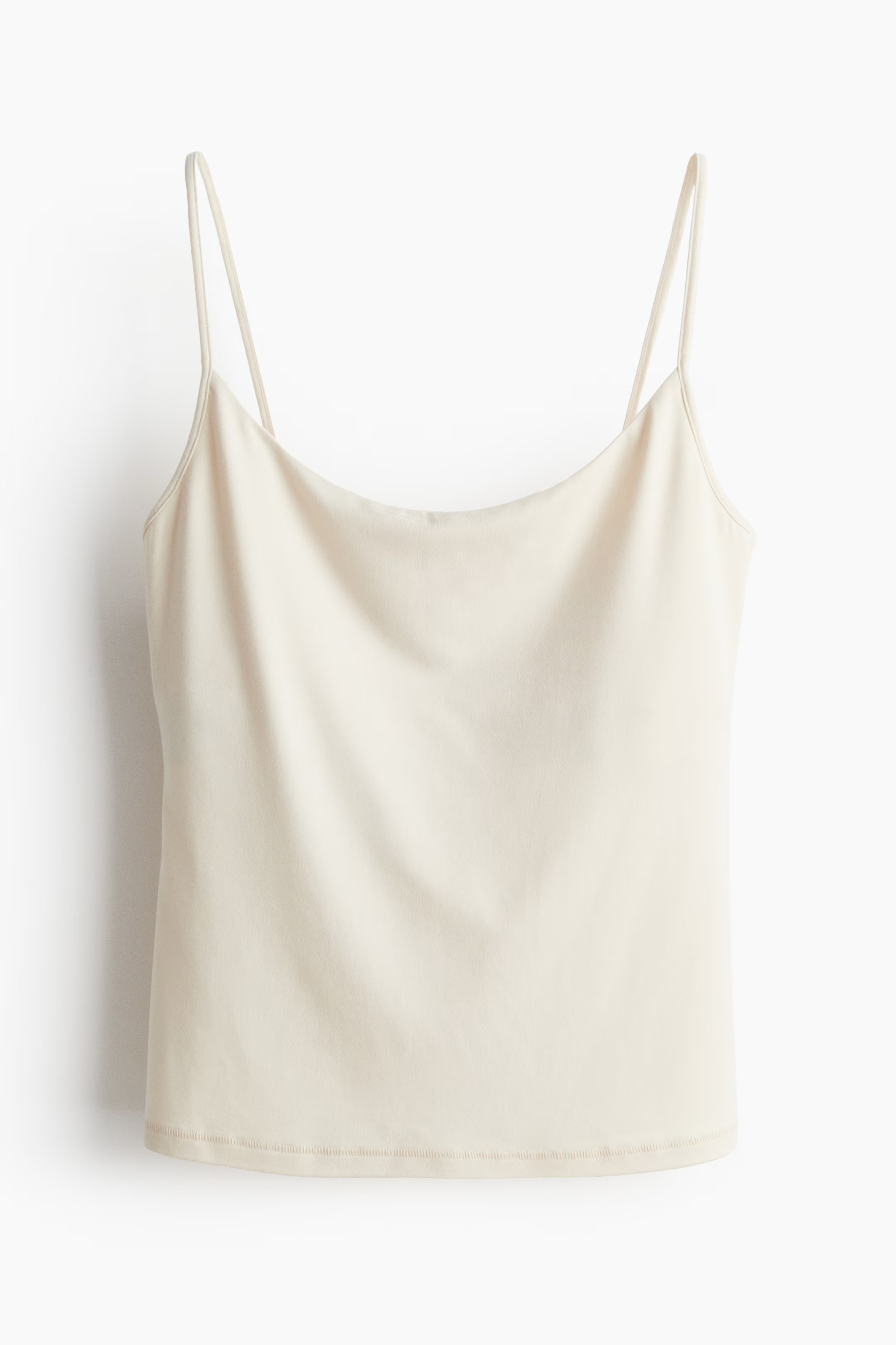 Camisole Top - Sleeveless - Regular length - Cream - Ladies | H&M US | H&M (US + CA)