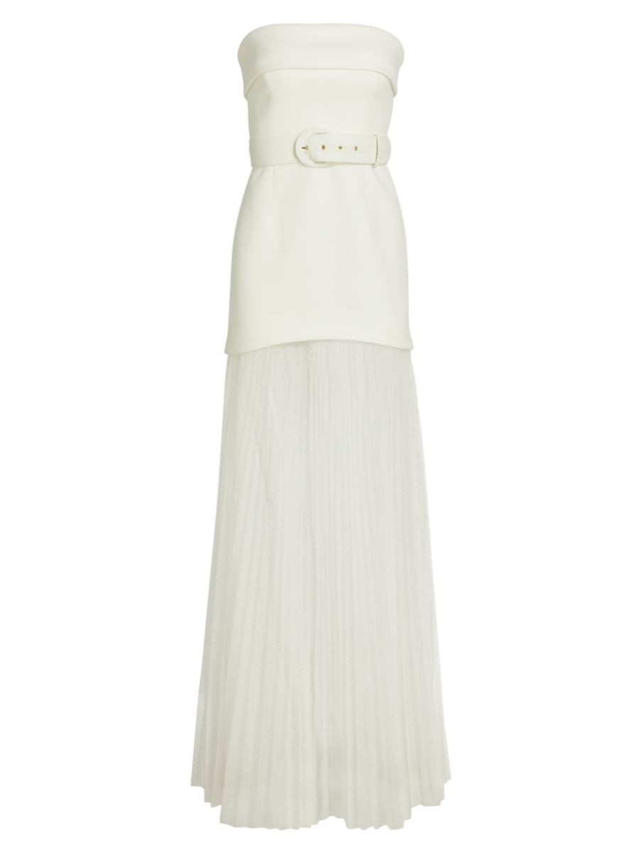 Cyndi Strapless Belted Gown | Saks Fifth Avenue