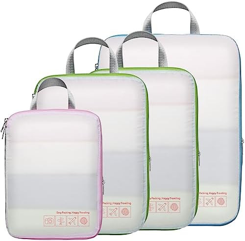 Cambond Compression Packing Cubes for Travel - Lightweight Expandable Travel Bags Luggage Organiz... | Amazon (US)