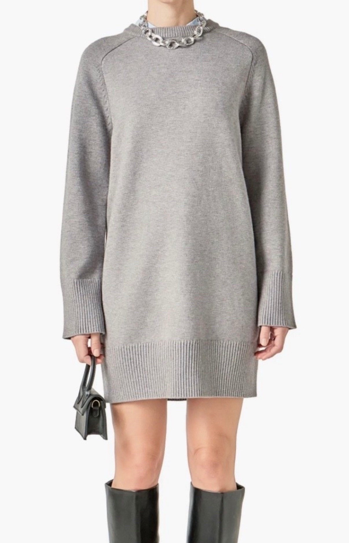 Grey sweater dress
Gray sweater dress 
Winter Outfitts

#LTKFindsUnder100