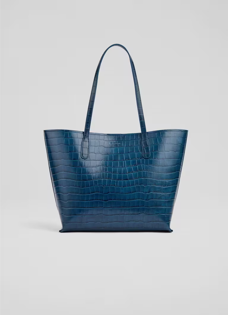 Lara Navy Classic Tote Bag | L.K. Bennett (UK)