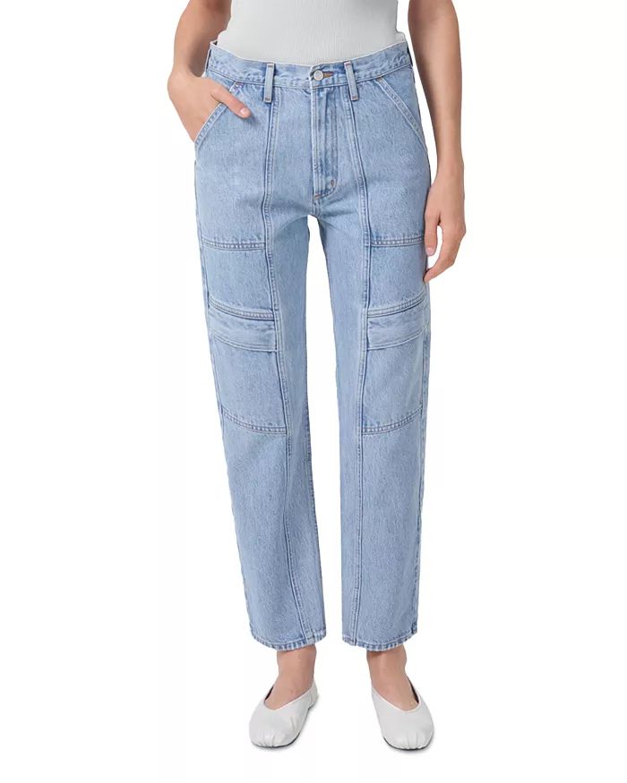 Cooper High Rise Straight Leg Cargo Jeans in Rank | Bloomingdale's (US)
