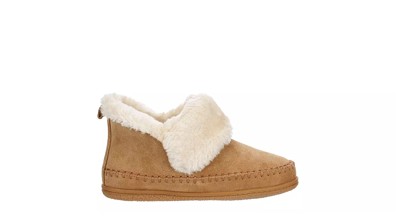 Minnetonka Womens Jule Bootie Slipper - Tan | Rack Room Shoes